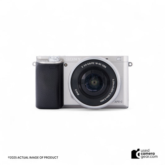 Sony Alpha a6000 Mirrorless Camera with E-Mount 16-50mm & 55-210mm (Silver) *USED*