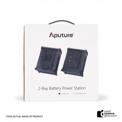 Aputure 2-Bay V-Mount Battery Power Station *OPEN BOX*