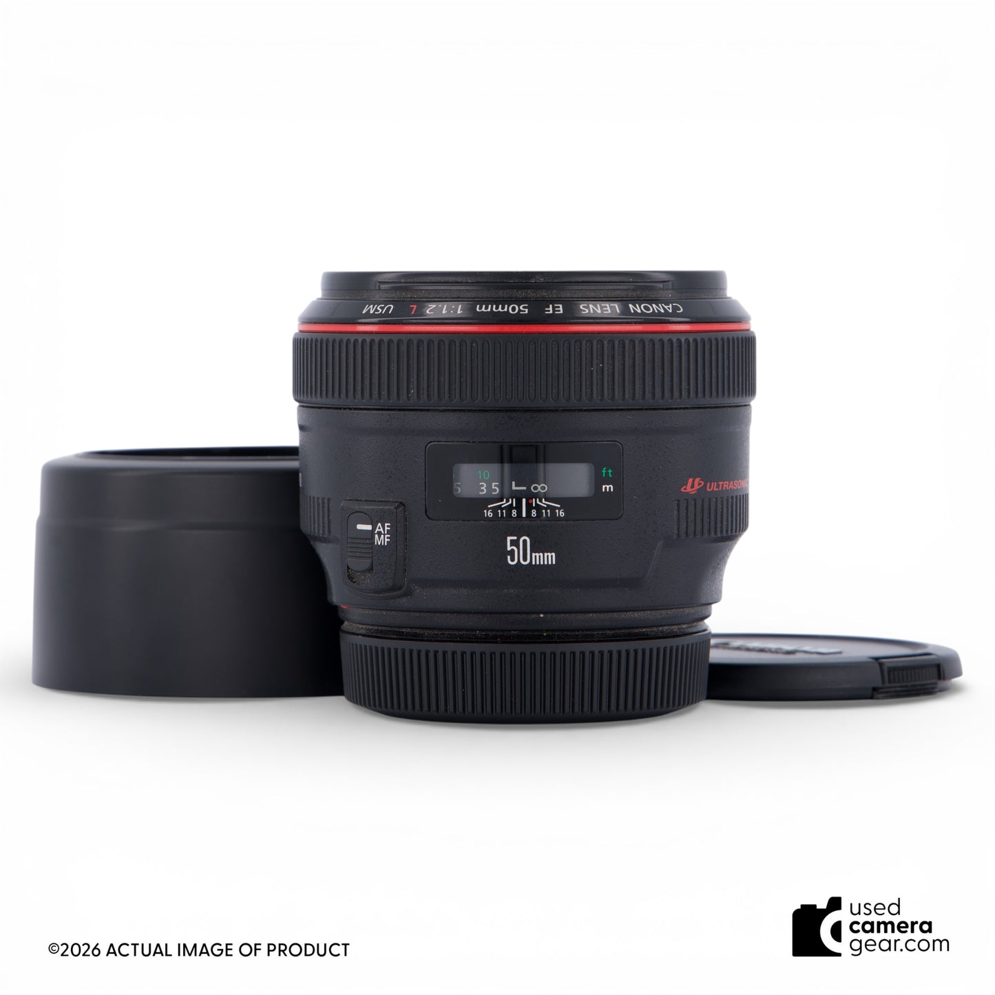 Canon EF 50mm f1.2L USM Lens (#860) *USED*