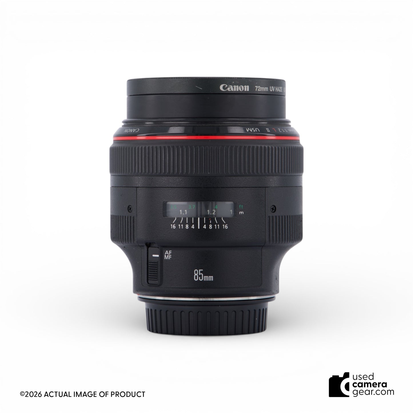 Canon EF 85mm f/1.2L II USM Lens (#982) *USED*