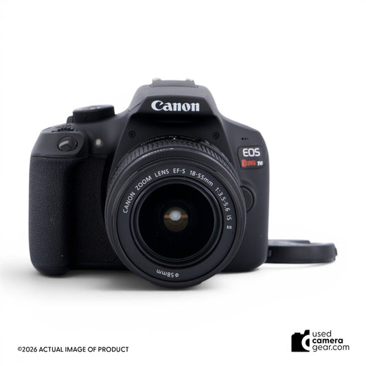 Canon EOS Rebel T6 with EF-S 18-55mm f/3.5-5.6 IS II Lens Kit (#824) *USED*