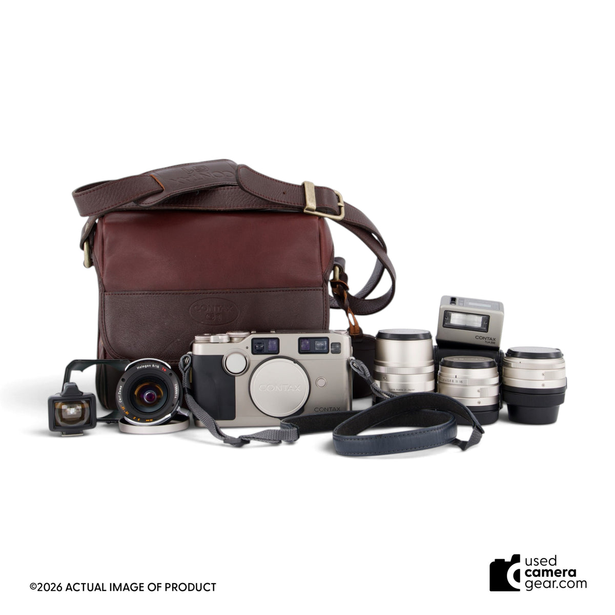 Contax G2 Rangefinder Pro Kit w/16mm, 28mm, 45mm, 90mm Lenses & TLA 200 Flash (#288) *USED*