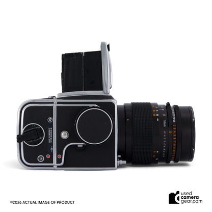 Hasselblad 500 C/M Film Camera Kit 50mm 150mm 2x A12 Backs PM5 (#105) USED
