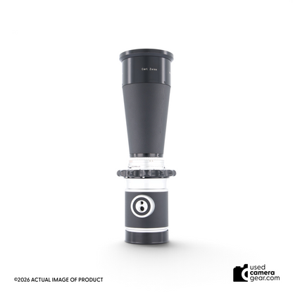 Usedcameragear Hasselblad 500mm f/8 Tele-Tessar C lens for medium format cameras in black metal finish.