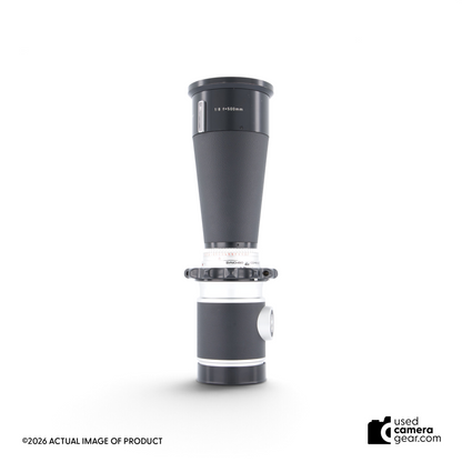 Usedcameragear Hasselblad 500mm f/8 Tele-Tessar C medium format prime lens in black metal finish