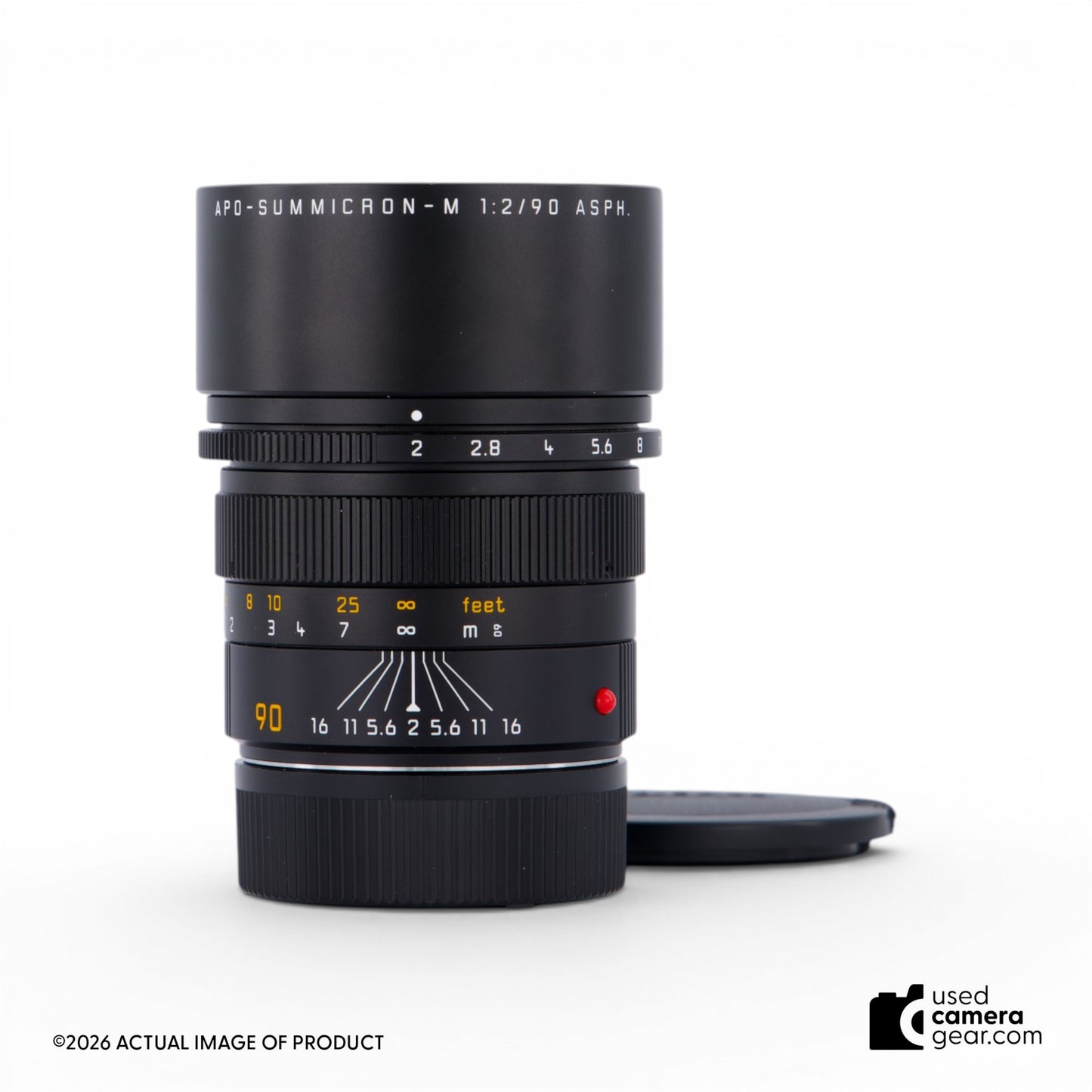 Leica 90mm f/2 APO-Summicron-M ASPH Lens (Black Anodized) (#275) *USED*