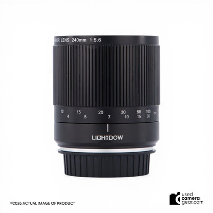 LightDow 240mm f/5.6 Reflex Mirror Lens for Canon EF (#9UF) *USED*