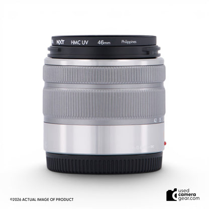Panasonic Lumix 14-42mm f3.5-5.6 OIS Micro Four Thirds Lens (Silver) (#054) *USED*