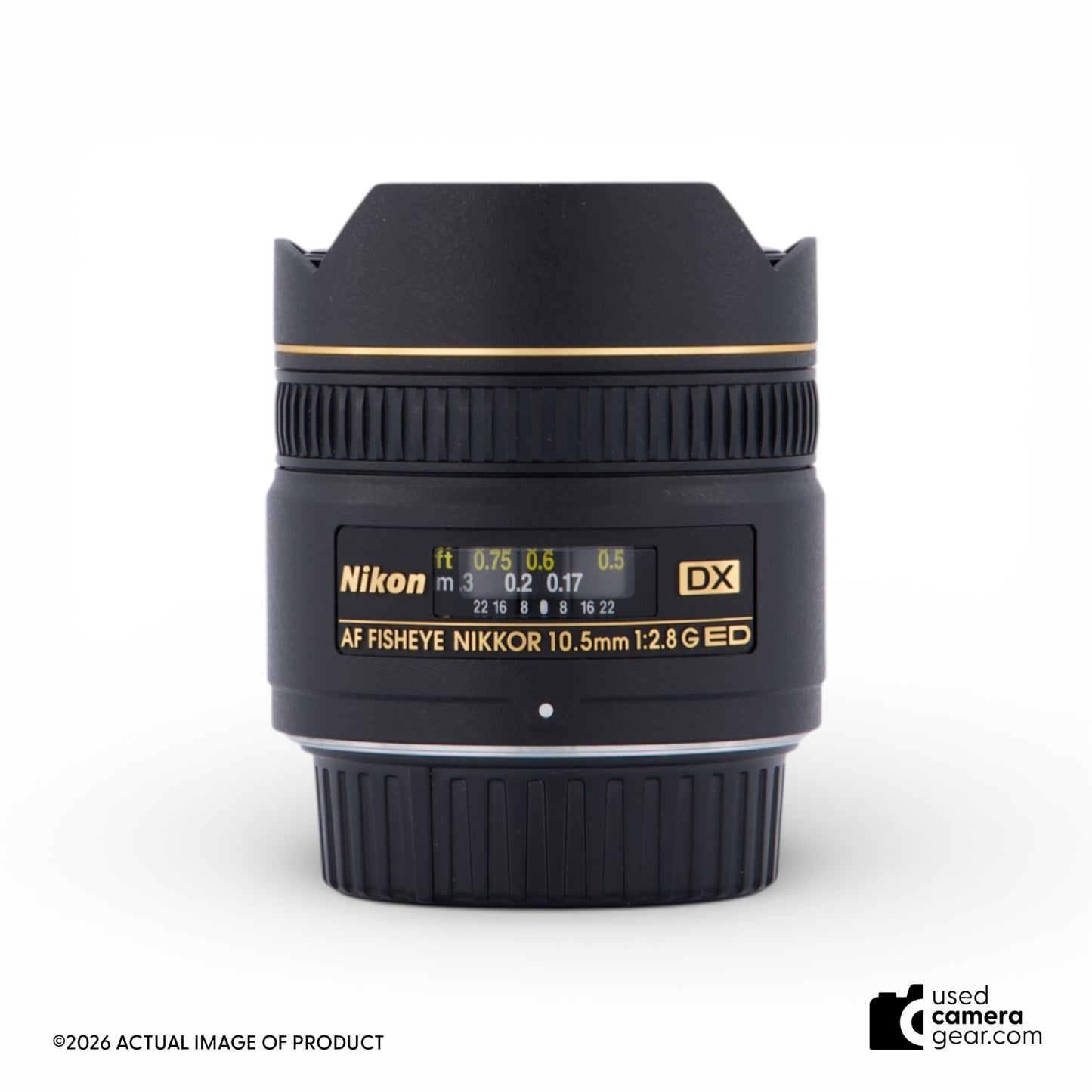 Nikon 10.5mm f/2.8G ED-IF AF DX Fisheye Lens (#968) *USED*