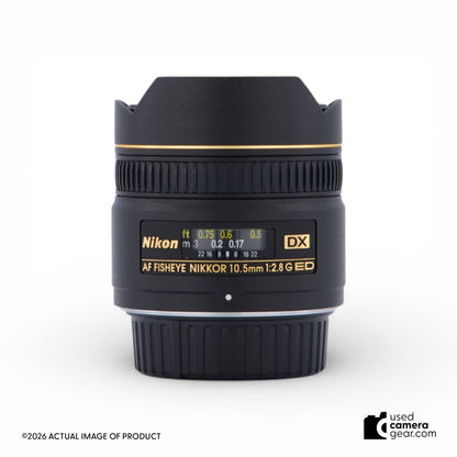 Nikon 10.5mm f/2.8G ED-IF AF DX Fisheye Lens (#968) *USED*