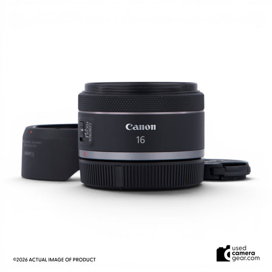 Canon RF 16mm F2.8 STM Lens w/hood (#007) *USED*