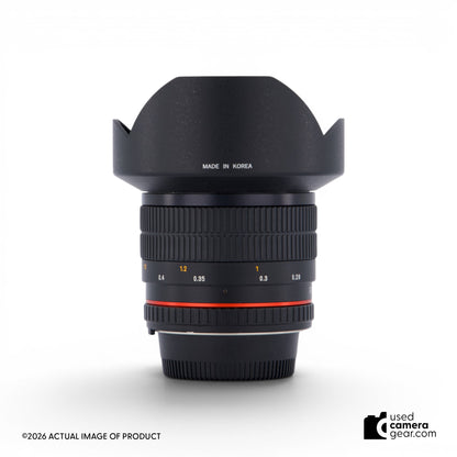 Rokinon 14mm Ultra Wide Angle f2.8 IF ED UMC Lens w/AE Chip for Nikon (#633) *USED*