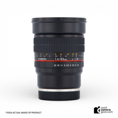 Rokinon 85mm f1.4 AS IF UMC lens for Sony-E mount (#416) *USED*