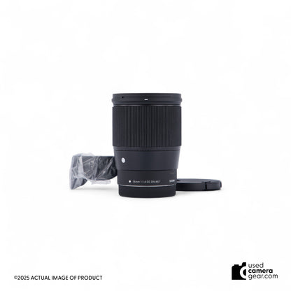 Sigma 16mm f/1.4 DC DN Contemporary Lens for Canon EF-M Mount (#751) *USED*