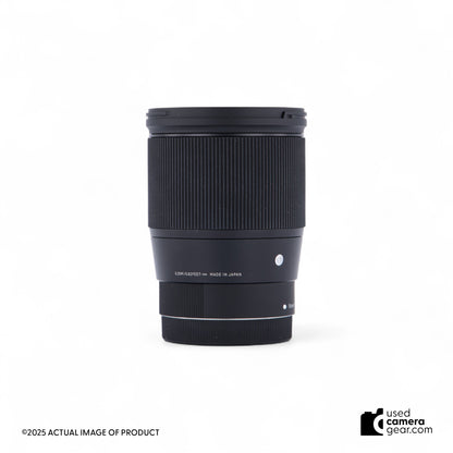 Sigma 16mm f/1.4 DC DN Contemporary Lens for Canon EF-M Mount (#751) *USED*