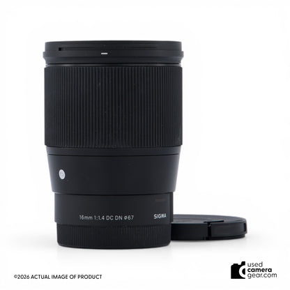 Sigma 16mm f1.4 DC DN (Sony E Mount) (#581) *USED*