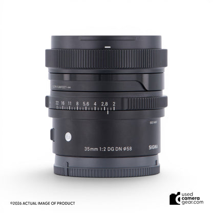 Sigma 35mm f/2 DG DN Contemporary Lens for Sony E (#847) *USED*