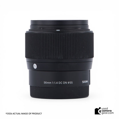 Sigma 56mm f/1.4 DC DN Contemporary Lens for Sony E Mount (#242) *USED*