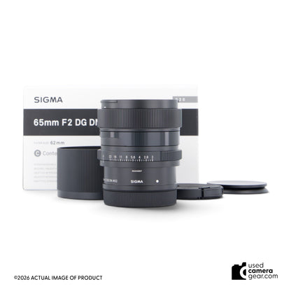 Sigma 65mm f/2 DG DN Contemporary Lens for Leica L-Mount (#557) *OPEN BOX* (#557) *USED*