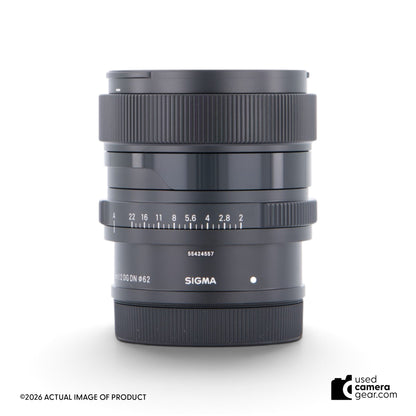 Sigma 65mm f/2 DG DN Contemporary Lens for Leica L-Mount (#557) *OPEN BOX* (#557) *USED*