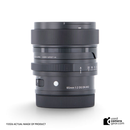 Sigma 65mm f/2 DG DN Contemporary Lens for Leica L-Mount (#557) *OPEN BOX* (#557) *USED*