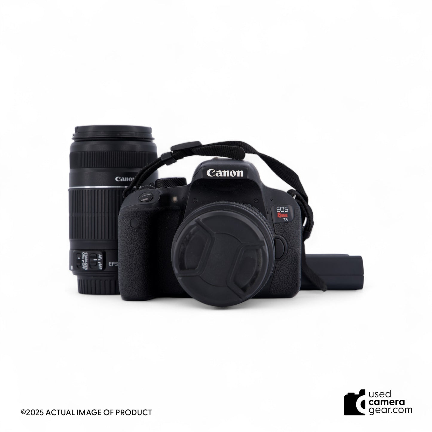 Canon EOS Rebel T7i DSLR w/ 18-55mm IS II & 55-250mm IS II Camera Kit (#248) *USED*