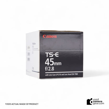 Canon TS-E 45mm f2.8 Tilt-Shift Lens (#751) *USED*