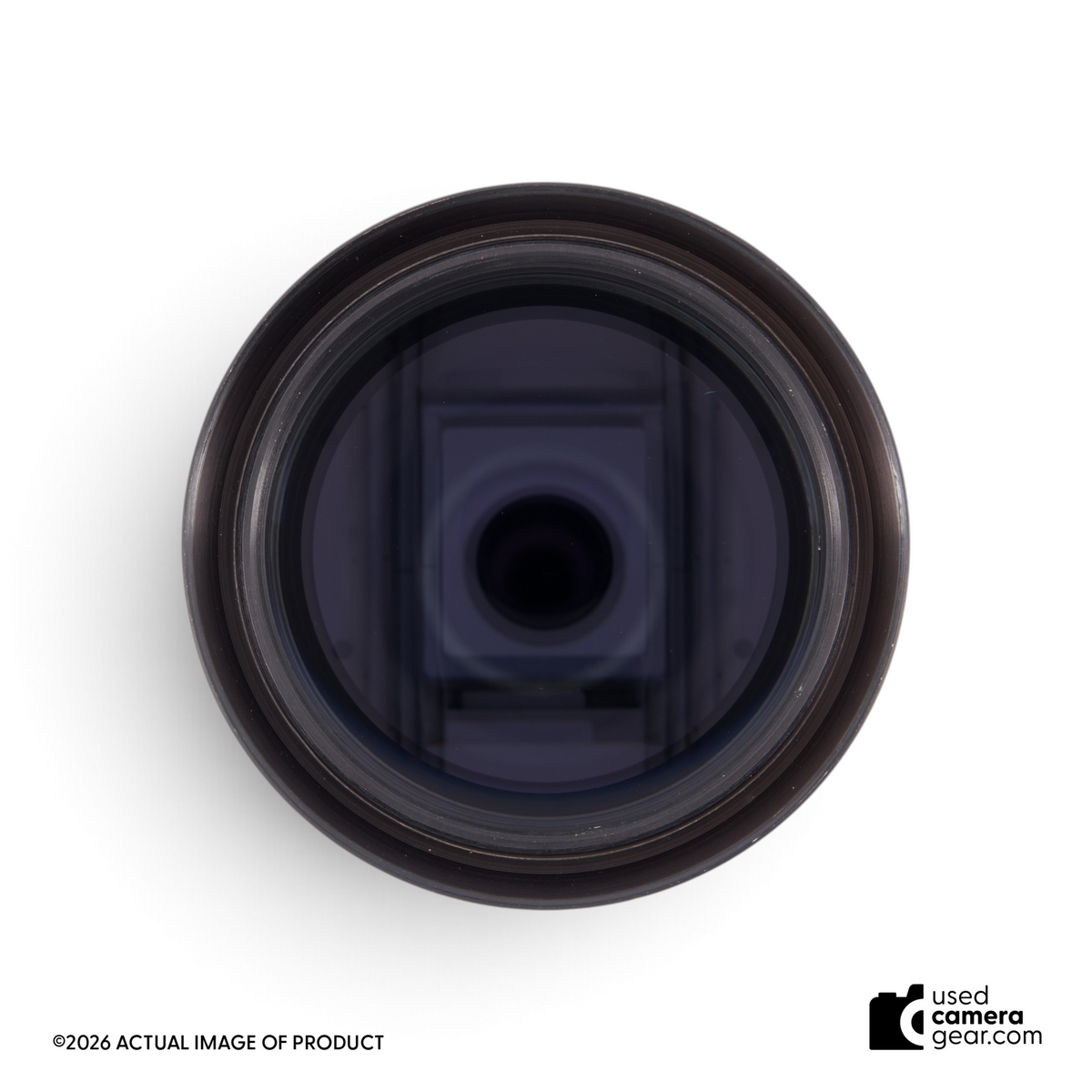 Usedcameragear Hasselblad 500mm f/8 Tele-Tessar C lens front view showing glass elements and black metal barrel