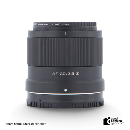 Viltrox 20mm f/2.8 Auto Focus Lens for Nikon Z (#BA0) *USED*