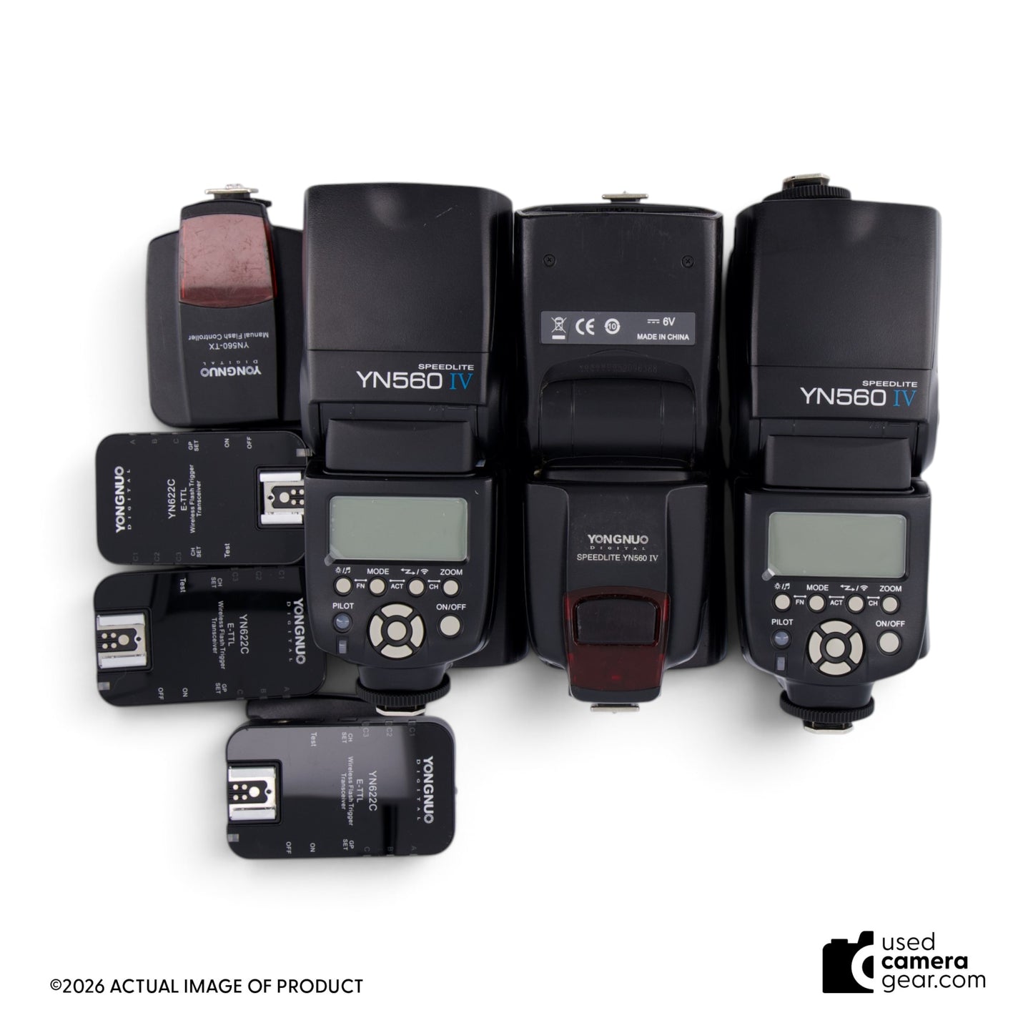 Yongnuo Complete Wireless Flash Kit w/6 YN-560 IV Flashes & Controllers*USED* (#005) *USED*
