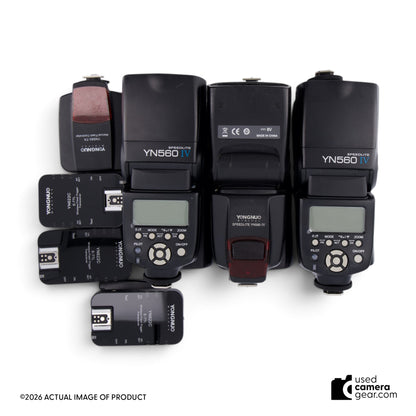 Yongnuo Complete Wireless Flash Kit w/6 YN-560 IV Flashes & Controllers*USED* (#005) *USED*