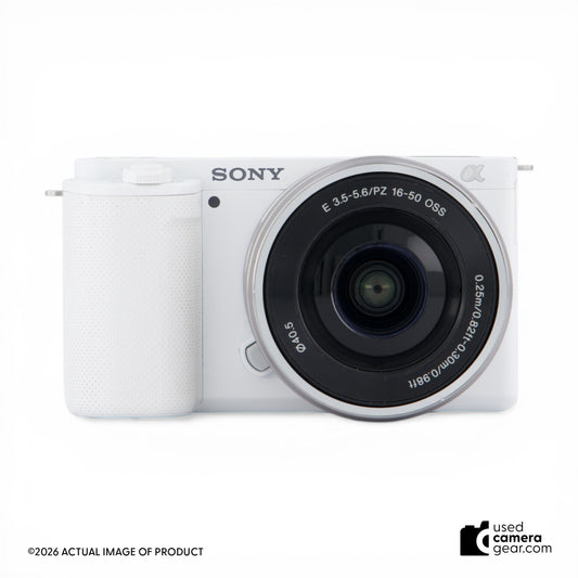 Sony ZV-E10 White Kit with 16-50mm Lens (#408) *USED*